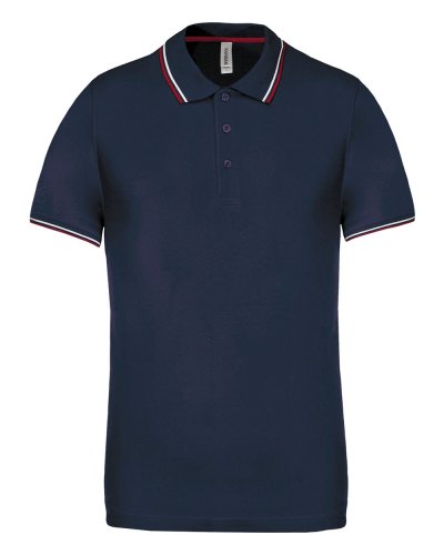Polo uomo manica corta Navy / Wine / White