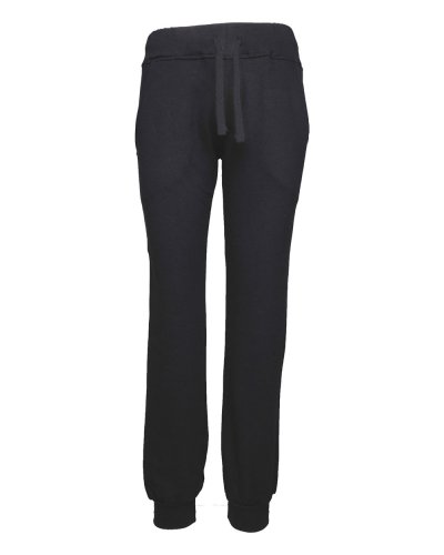 Pantalone donna in felpa french terry Nero