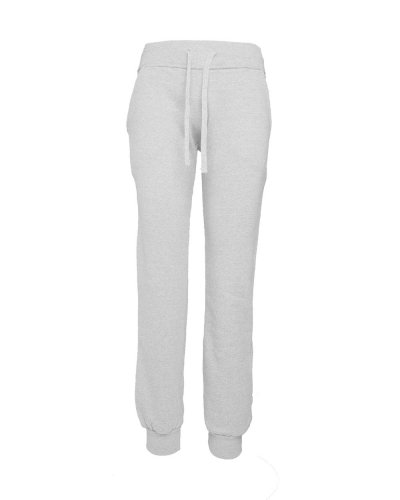 Pantalone donna in felpa french terry Bianco