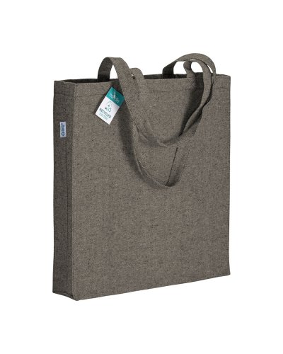 Shopper in cotone riciclato Nero