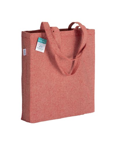 Shopper in cotone riciclato Rosso