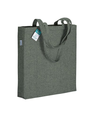 Shopper in cotone riciclato Verde