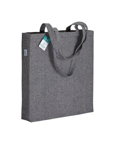 Shopper in cotone riciclato Blu scuro