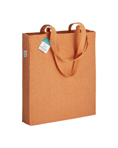 Shopper in cotone riciclato Arancione