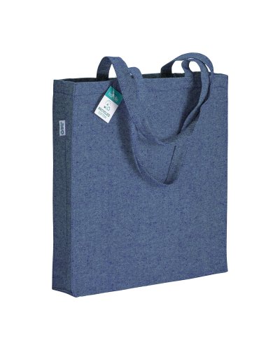Shopper in cotone riciclato Blu Royal