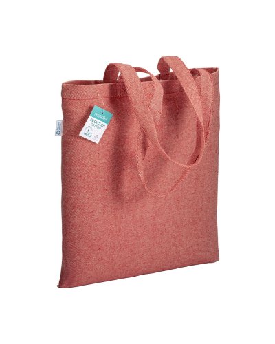 Shopper in cotone riciclato Rosso