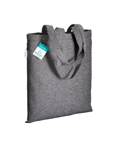 Shopper in cotone riciclato Blu scuro