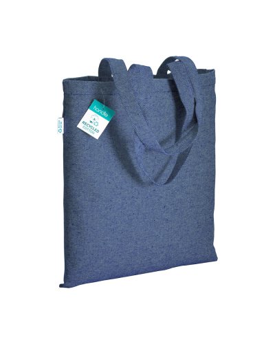 Shopper in cotone riciclato Blu Royal