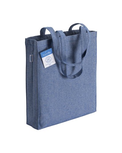 Shopper in cotone riciclato Blu Royal