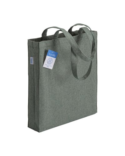 Shopper in cotone riciclato Verde