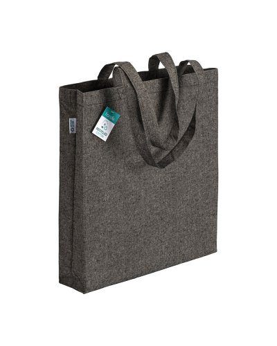 Shopper in cotone riciclato Nero