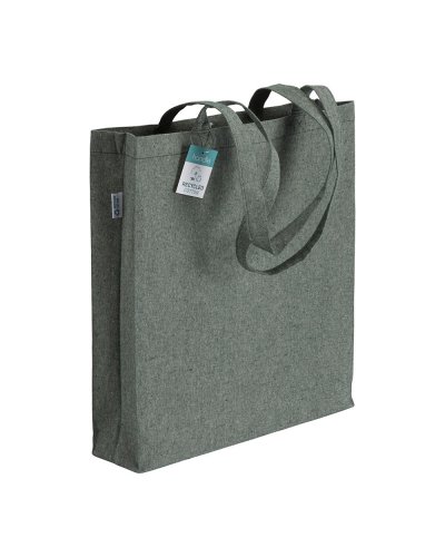 Shopper in cotone riciclato Verde