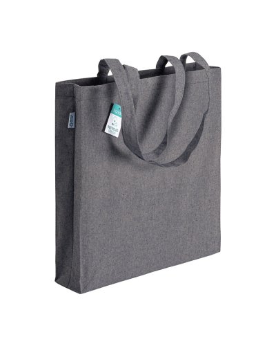Shopper in cotone riciclato Blu scuro