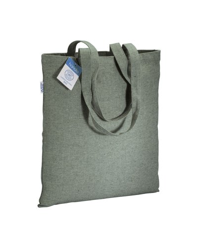 Shopper carbon neutral in cotone riciclato Verde
