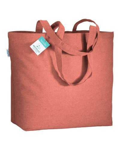 Shopper in cotone riciclato Rosso