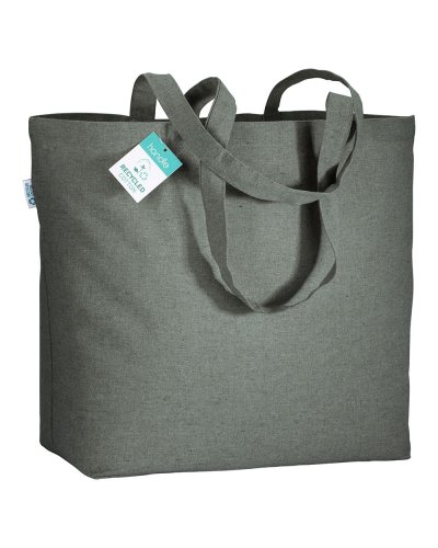 Shopper in cotone riciclato Verde