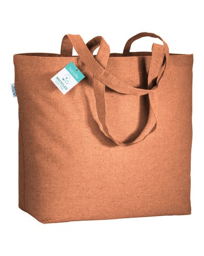 Shopper in cotone riciclato Arancione