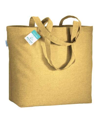 Shopper in cotone riciclato Giallo