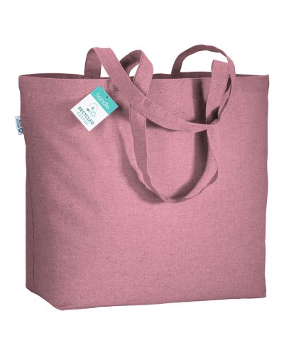 Shopper in cotone riciclato Rosa