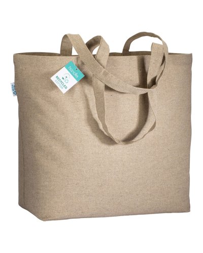Shopper in cotone riciclato Naturale