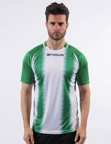 Maglia da calcio Shirt Stripe Verde/Bianco