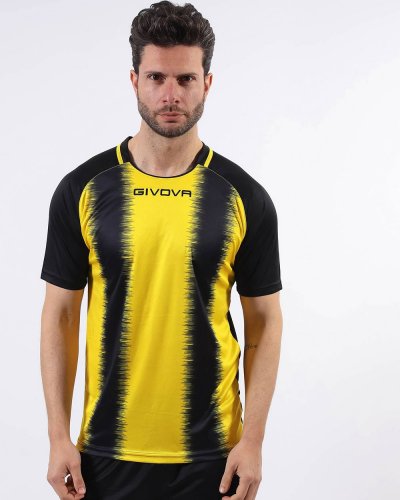 Maglia da calcio Shirt Stripe Giallo/Nero
