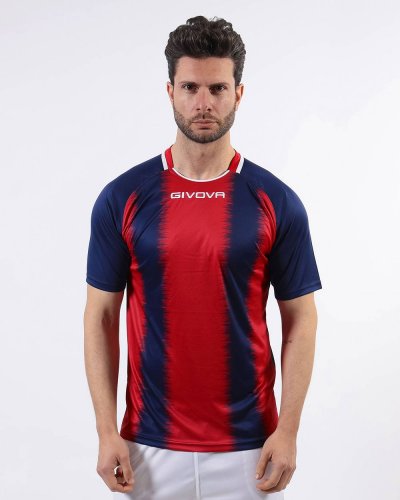 Maglia da calcio Shirt Stripe Blu/Rosso
