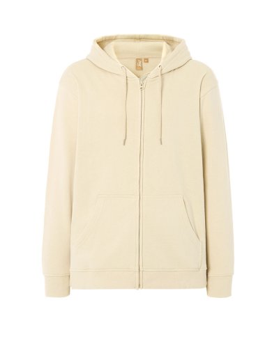 Felpa con cappuccio e zip intera unisex Fuji Butter Cream