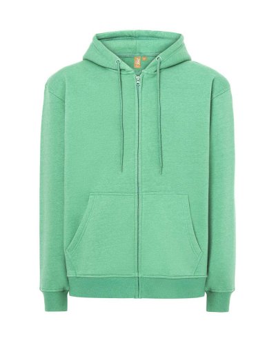 Felpa con cappuccio e zip intera unisex Fuji Eucalyptus