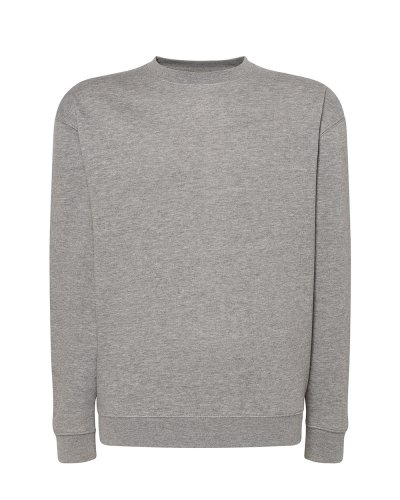 Felpa classica unisex con scollo rotondo Grey Melange