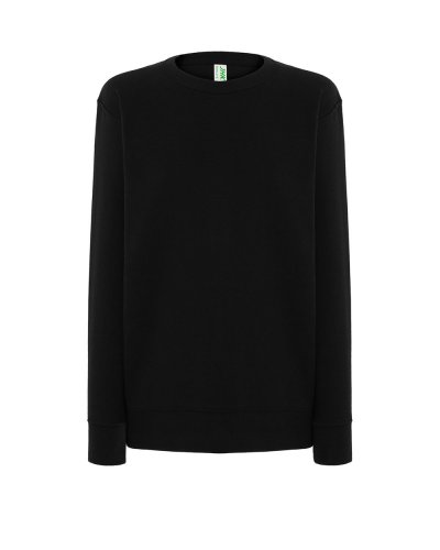 Felpa da donna con scollo tondo Black