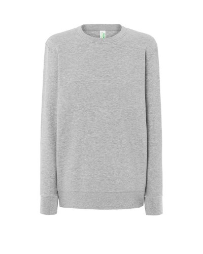 Felpa da donna con scollo tondo Grey Melange