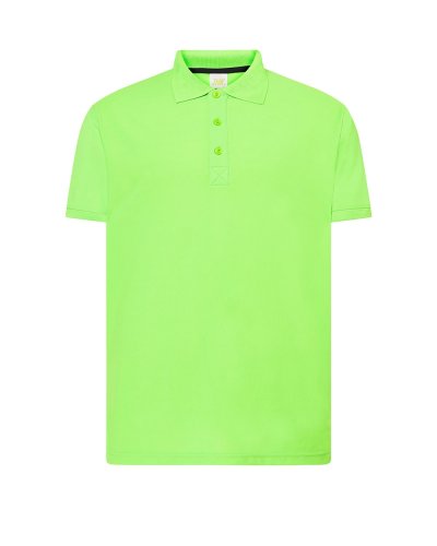 Polo uomo manica corta piqué Lime Flour