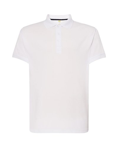 Polo uomo manica corta piqué White