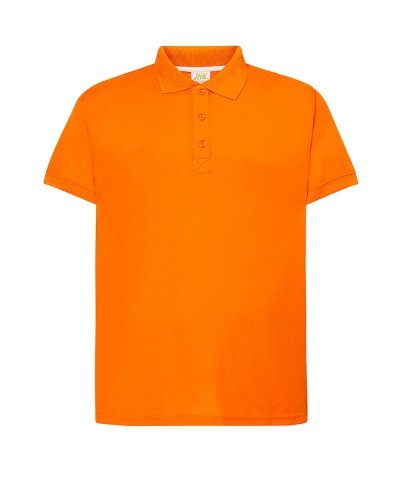 Polo uomo manica corta piqué Arancione