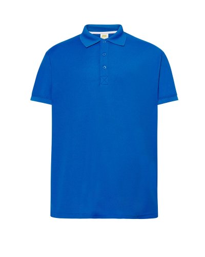 Polo uomo manica corta piqué Royal Blue