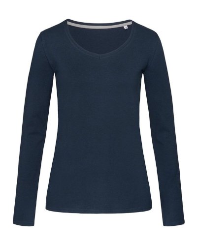T-shirt donna Claire manica lunga Marina Blue