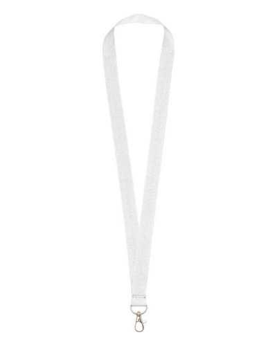 Lanyard Impey con comodo gancio Bianco