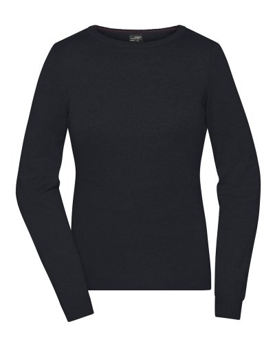Ladies' Round-Neck Pullover Black