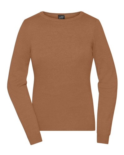 Ladies' Round-Neck Pullover Camel