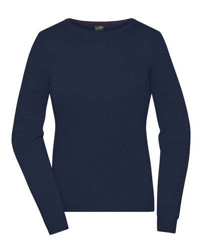 Ladies' Round-Neck Pullover Navy