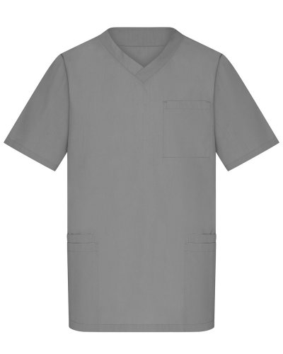 Camice uomo da lavoro con collo a v Kasack Mid Grey