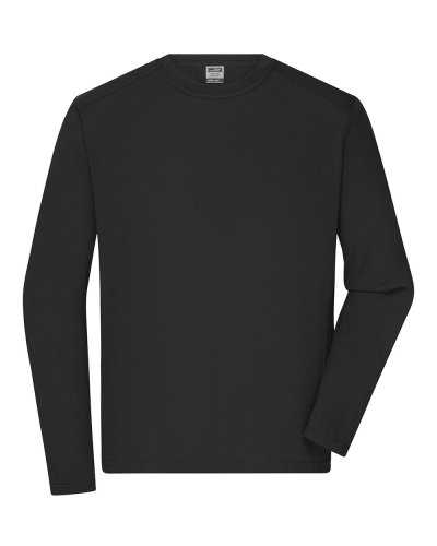 Menâs Workwear-Longsleeve-T Black