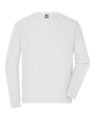 Menâs Workwear-Longsleeve-T White