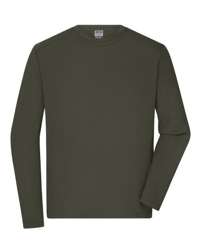 Menâs Workwear-Longsleeve-T Olive