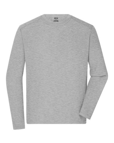 Menâs Workwear-Longsleeve-T Grey Heather