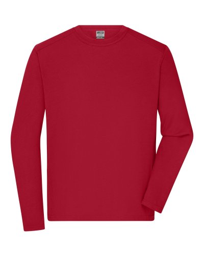 Menâs Workwear-Longsleeve-T Red