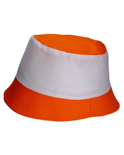 Cappellino miramare bicolore Arancione