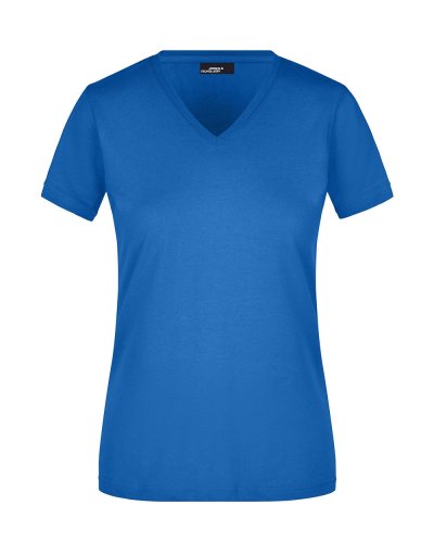 Ladies' Slim Fit V-T Cobalt