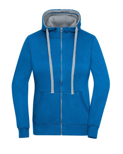 Ladies' Lifestyle Zip-Hoody cobalt/grey-heather